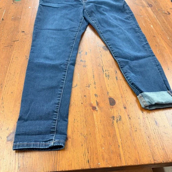 Banana Republic Sculpt Skinny Stretchy Jeans Blue Dark Wash Womens 32/14 Denim - Picture 4 of 12